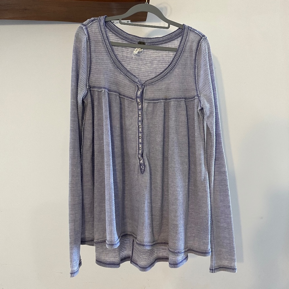 Free People We the Free Long Sleeve Button down Top